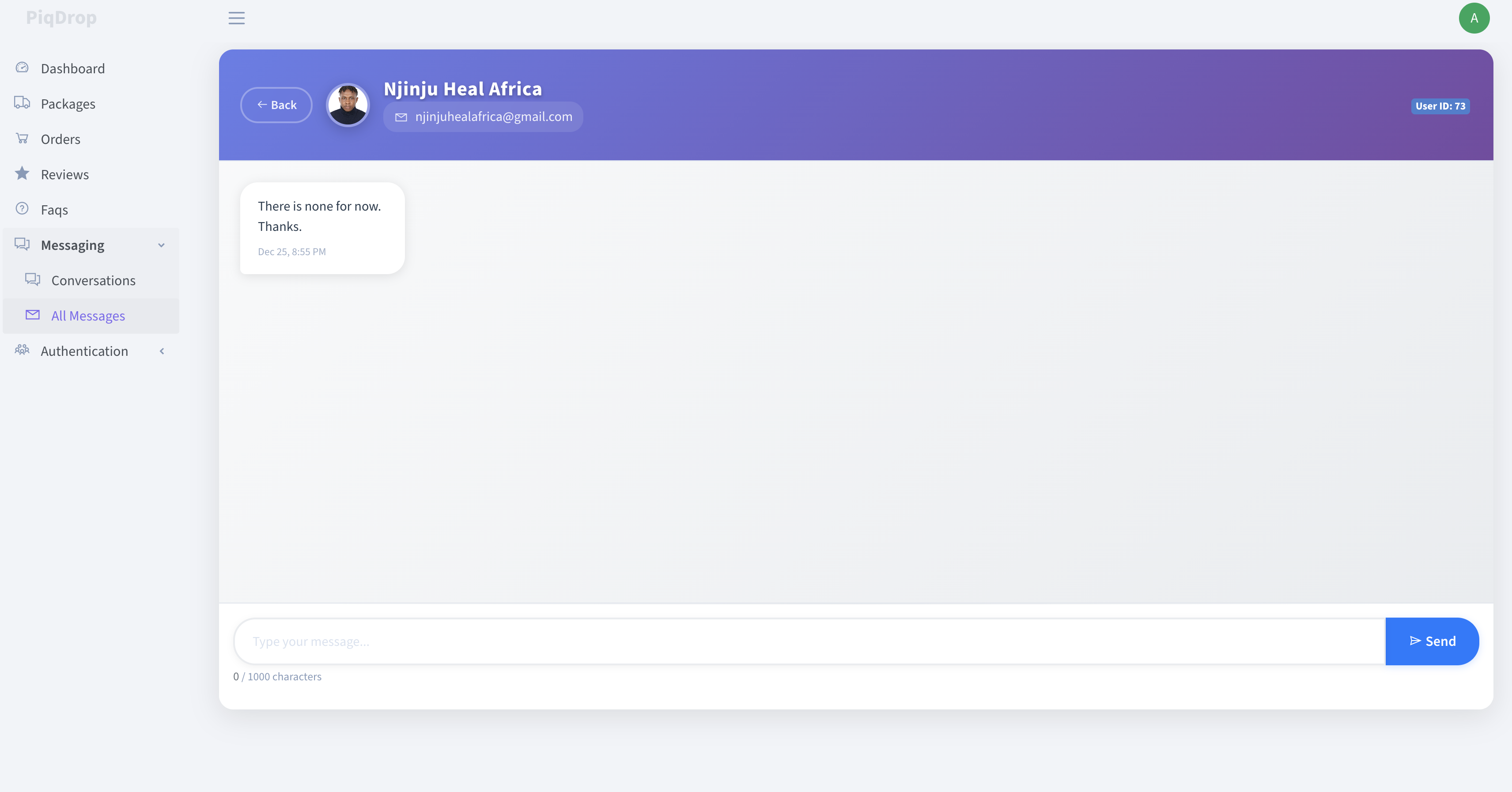 PiqDrop Admin Panel - 12